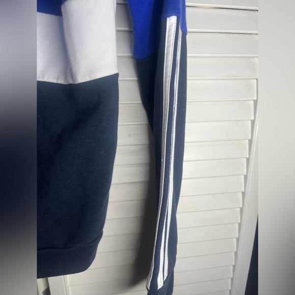 ADIDAS Men's Blue, White, and Black Zip-Up jacket - Picture 10 of 12